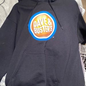 A black Dave and a busters hoodie!